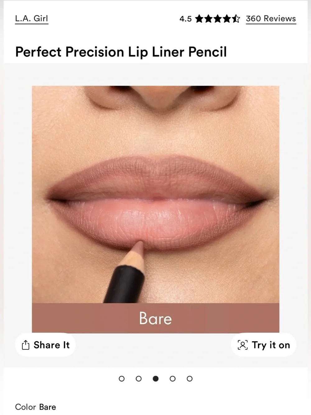 Bundle of 6 lip liners